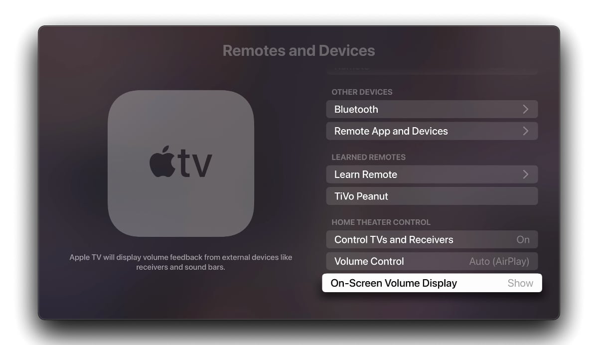On-Screen Volume Display On-Screen Volume Display