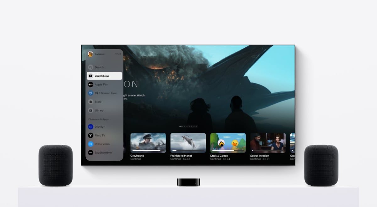 Redesigned Apple TV app
