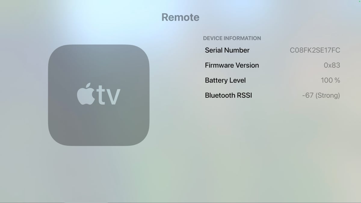 Apple TV remote