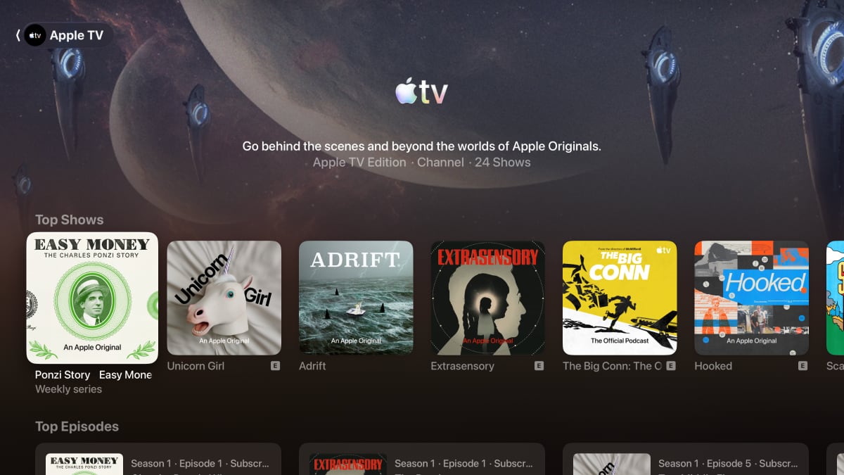 tvOS 27 Podcasts app
