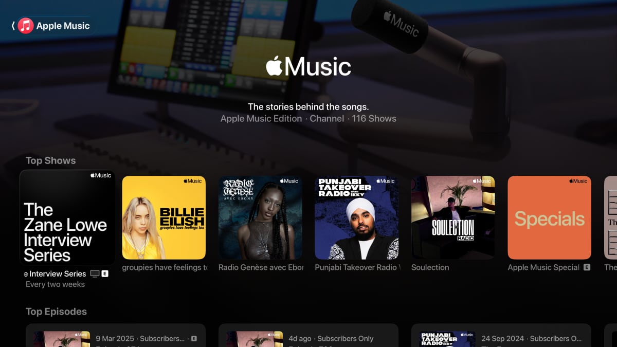 tvOS 27 Podcasts app