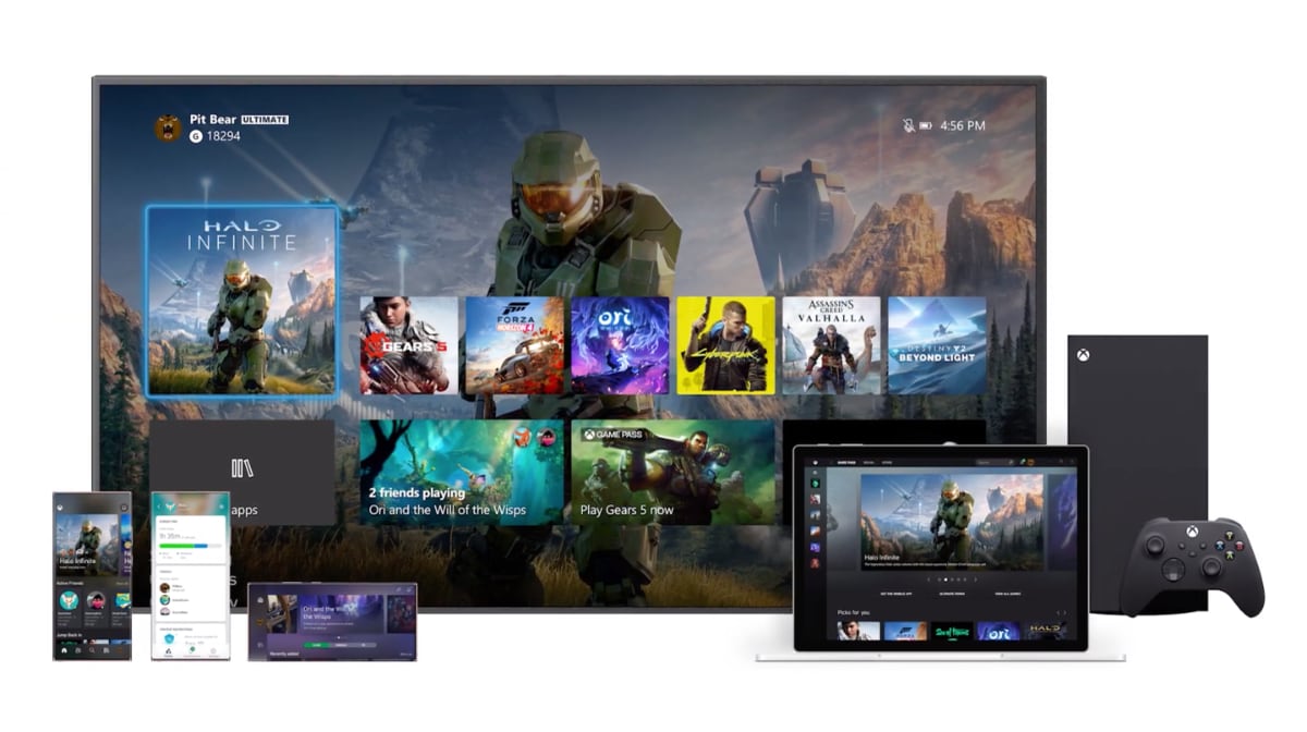Xbox Series X user interface