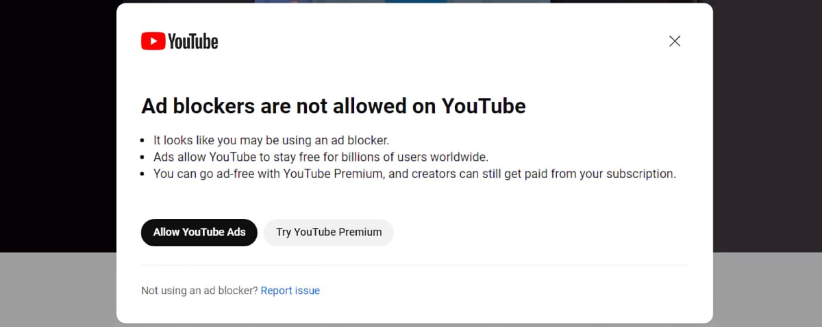 YouTube ad blocker YouTube ad blocker