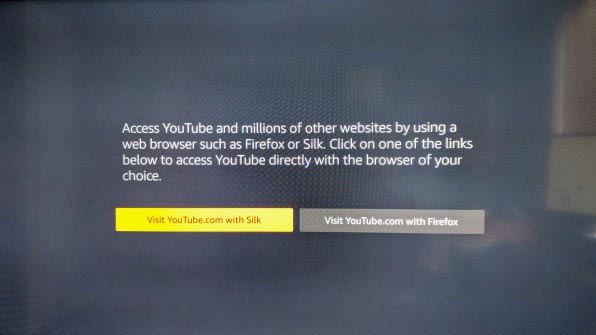 YouTube blokeret på Fire TV